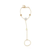 Şahmeran Altın Kaplama Kadın Fatma Ana Eli Nazar Boncuklu Model-SHM-105 thumbnail 1