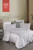 Varol Royal Saten 300TC Nevresim Takımı (Çift Nevresimli) Family Size  - GRİDA thumbnail 1