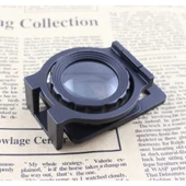 Tekstilciler Için  Kumaş Kontrolü Büyüteç,katlanan, Metal 15x Büyütme thumbnail 4