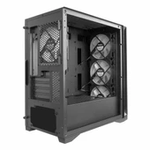 Frisby Crevo FC-9475G 600W 80+ USB 3.2 RGB mATX Mid Tower Siyah Kasa thumbnail 6