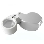 Mini 40x25mm Takı Büyüteç, Cep Büyüteç, Teftiş, Elmas Pullar, Madeni Kontrol Lup Mg21011 - 3