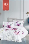 Varol Royal Saten 300TC Nevresim Takımı (Çift Nevresimli) Family Size  - VERONA - 2