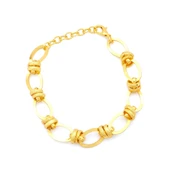 Altın Kaplama Çelik Samanyolu Bileklik BLK-1144 - 2