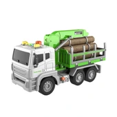 Eğitici Oyuncak WY821A WY840A 1 12 SÜRTMELİ SESLİ IŞIKLI SERVİS KAMYONU - 1