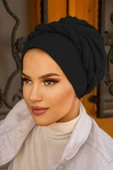 Siyah Hazır Burgulu Bone - 2