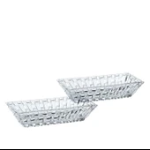 Nachtmann Bossa Nova 17 cm Dikdörtgen Kase S/2 - 1