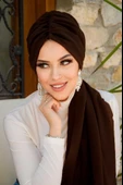 Kahverengi Büzgülü Dolama Bone - 1