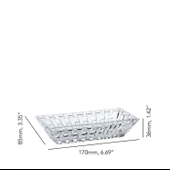 Nachtmann Bossa Nova 17 cm Dikdörtgen Kase S/2 - 2