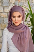 Pudra Janjan Şifon Abiye Şal - 2