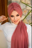 Gülkurusu Büzgülü Dolama Tokalı Bone - 1