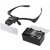 Işıklı Gözlük Büyüteç  5 Farklı Lens 9892b thumbnail 2