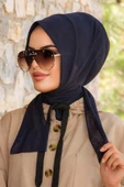 Lacivert Köpük Hazır Eşarp - 2