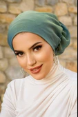 Yeşil Janjan Çağla Hazır Türban Bone thumbnail 1