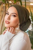 Haki Çağla Hazır Türban thumbnail 1