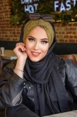 Siyah Hardal Kışlık Hazır Şal - 4