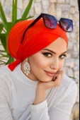 Turuncu Çapraz Bone - Deniz - Havuz Bonesi - 2