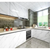 Mermer Desenli Folyo Sticker Masa Tezgah Duvar Kağıdı Su Geçirmez Yapışkanlı Folyo thumbnail 3