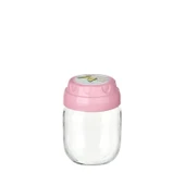 3lü Set Vintage Dekoratif Desenli Cam Kavanoz 425ml - 14,3 oz - 2