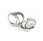 Paslanmaz Çelik Metal Kek Kalıbı - 6 Adet thumbnail 4