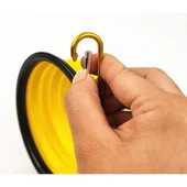 Portatif Mama Kabı Katlanabilir Evcil Hayvan Su Kabı thumbnail 3