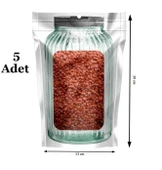 Kavanoz Görünümlü Kilitli Saklama Poşeti Çıtçıtlı ve Pratik Torba 5 Adet thumbnail 1