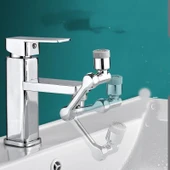 1080 Derece Dönebilen Robotik Kol Musluk Başlığı - Musluk Uzatma Aparatı Ucu - 4