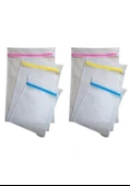 3'lü Çamaşır Yıkama Filesi Set Renkli Fermuarlı Pratik Çamaşır Yıkama Filesi Seti 3 Boy thumbnail 4
