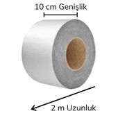 Folyo Kauçuk Bant Yapışkanlı Su Geçirmez Çatı Boru Tamir Bandı (2Metre x 10 Cm) - 2