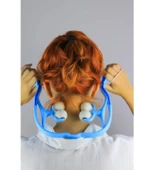 Boyun Bacak Ayak Bel Masaj Aleti Çok Fonksiyonlu Manuel 4 Tekerlekli - Mavi - 4