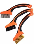 Dev Boy 3 Lü Detay Temizlik Fırça Seti  Araba -Mutfak Ocak - Fayans Temizlik Fırça thumbnail 1