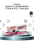 Ergonomik Tasarımlı Fön ve Maşa Uyumlu Saç Şekillendirici Maşa thumbnail 1