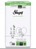 Sleepy Natural Bebek Bezi 2'Li Fırsat Paketi 7 Beden 20-30 Kg 40 Adet - 1