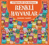 Renkli Hayvanlar - Yetişkinler İçin Boyama - 1