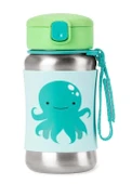 Skip Hop Zoo Pipetli Paslanmaz Çelik Suluk 350 ml Ahtopot - 1