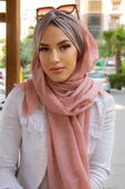 Pudra Vizon Burgu Hazır Şal thumbnail 2