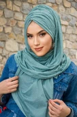 Mint Ponpon Hazır Şal - 2