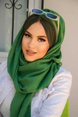 Bahar Yeşili Haki Burgu Hazır  Şal thumbnail 3