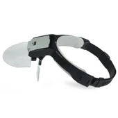 Lens Takmalı 5 Lenslı , Led Lambalı Şapka Tip Büyüteç thumbnail 4