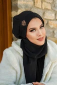 Siyah Kahve Armalı Tesettür Bere thumbnail 2