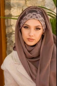 Vizon Marka Desen Bandana Bone Şal - 2