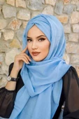 Bebe Mavi Büzgülü Hazır Şal thumbnail 2