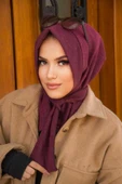 Bordo Kaşe Hazır Eşarp - 2
