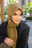 Hardal Kaşe Tesettür Şapka - 4