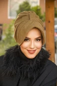 Hardal Melanj Kaşe Şapka Bone - 1