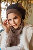 Vizon Siyah Kapitone Tesettür Bere thumbnail 2