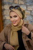Dore Haki Garnili Tesettür Bere thumbnail 1