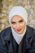 Kırık Beyaz Fitilli Maskeli Bere - 3