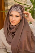 Vizon Marka Desen Bandana Bone Şal - 1