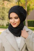 Siyah Fiyonklu Tesettür Bere Ve Etol Takım - 1