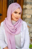 Pudra Pembe Büzgülü Hazır Şal - 2